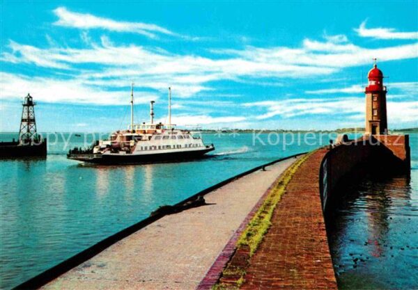 Faehre Ferry Bac Traghetto-- Fährboot Hafenmole Bremerhaven