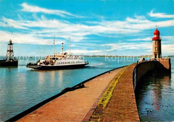 Faehre Ferry Bac Traghetto-- Fährboot Bremerhaven Hafenmole