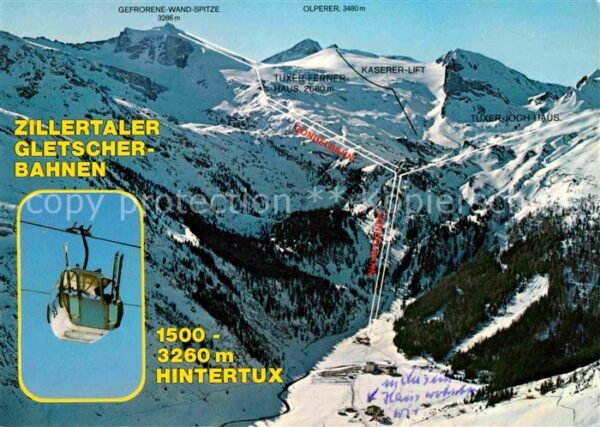 Seilbahn Zillertaler Gletscherbahnen Hintertux
