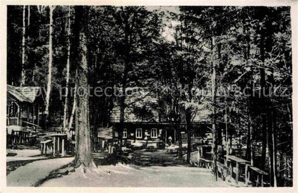 Schwarzenberg Erzgebirge Waldgaststätte Köhlerhütte