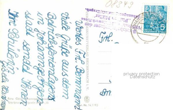 Johanngeorgenstadt Neues Postamt Theater Karl Marx Mittels – Bild 2
