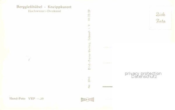 Berggiesshuebel Hochwasser Denkmal – Bild 2