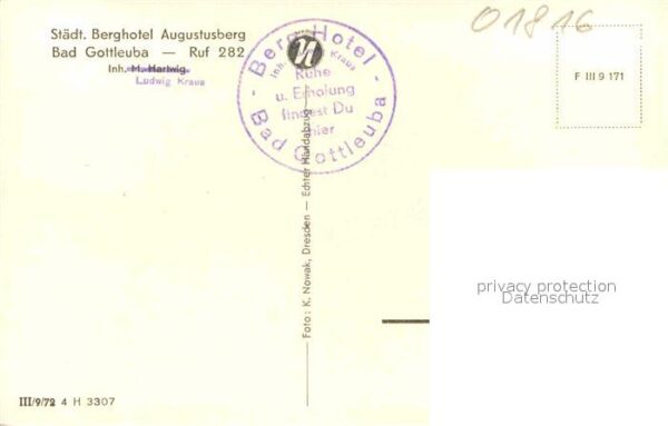 Bad Gottleuba-Berggiesshuebel Berghotel Augustusberg – Bild 2