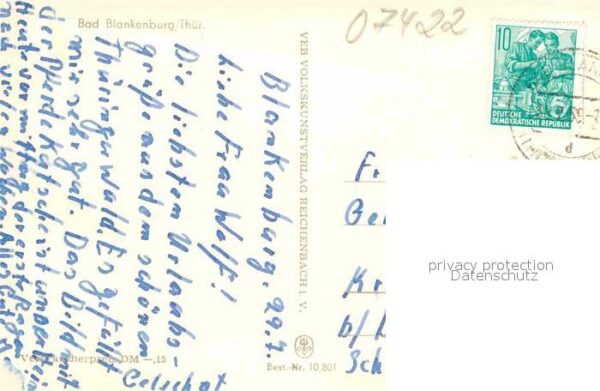 Bad Blankenburg Geissenstein Erholungsheim Albert Höhne – Bild 2