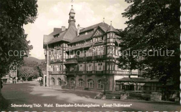 Schwarzburg Thueringer Wald Eisenbahn Erholungsheim Ernst Thälmann
