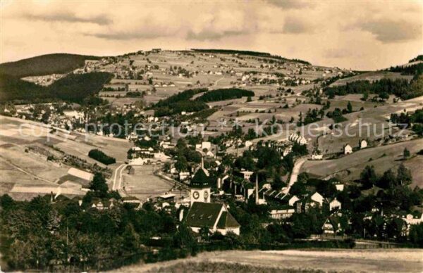 Klingenthal Vogtland Brunndöbra mit Blick zum Aschberg