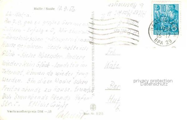 Halle Saale Blick auf Kössnitz Ratshof Hanse Ring – Bild 2