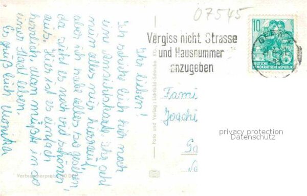 Gera Postamt Hochhaus Hauptbahnhof Puschkinp – Bild 2
