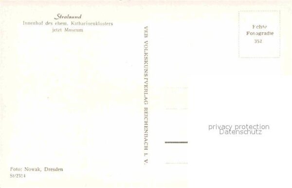 Stralsund Mecklenburg Vorpommern Innenhof des ehemaligen Katharinenklost – Bild 2