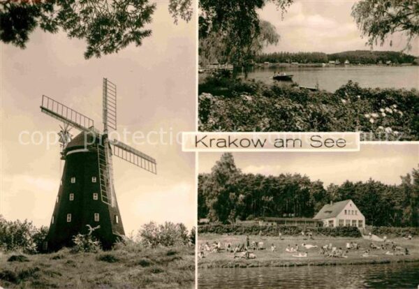 Krakow See Holländer Mühle See Gaststätte Jörnberg