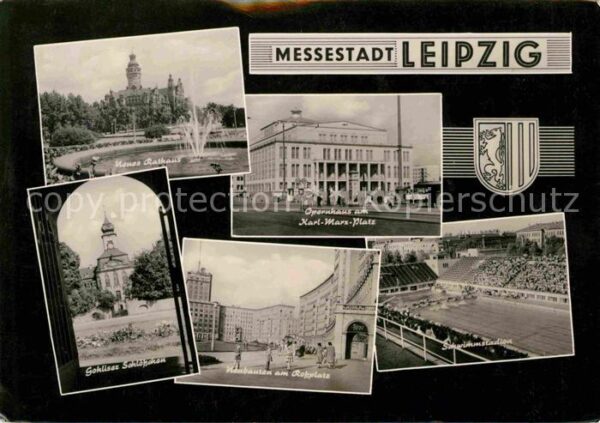 Leipzig Opernhaus Neues Rathaus Gohliser Schlos