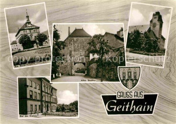 Geithain Schule Markt Rat des Kreises Altes Stad