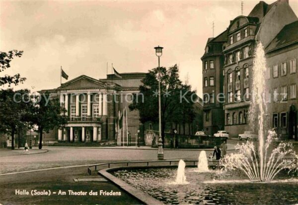 Halle Saale Am Theater des Friedens