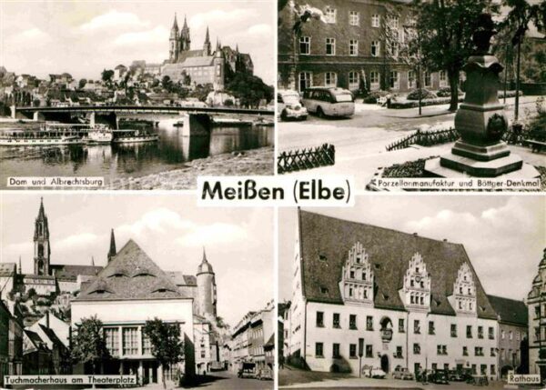 Meissen Elbe Sachsen Dom Albrechtsburg Tuchmacherhaus Theate