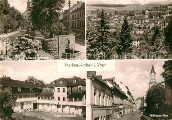 Markneukirchen Zschucke Brunnen Gewerbemuseum Thälmann