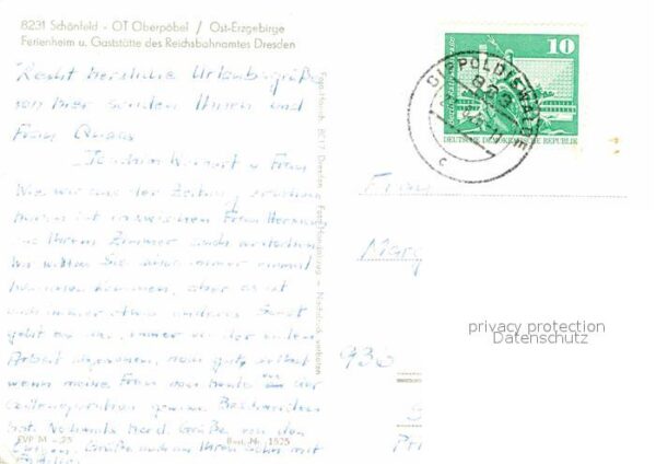 Schoenfeld Erzgebirge Ferienheim des Reichsbahnamtes Dresden – Bild 2