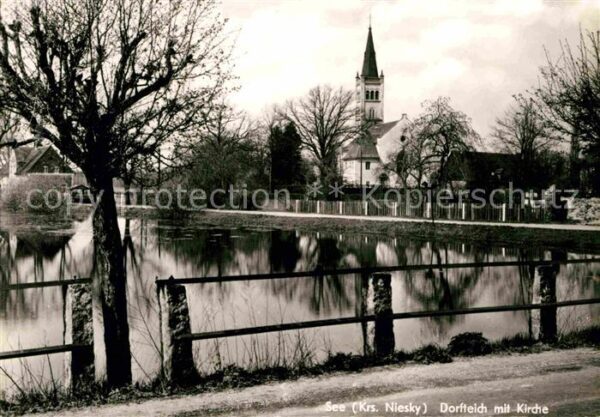 See Niesky Dorfteich Kirche
