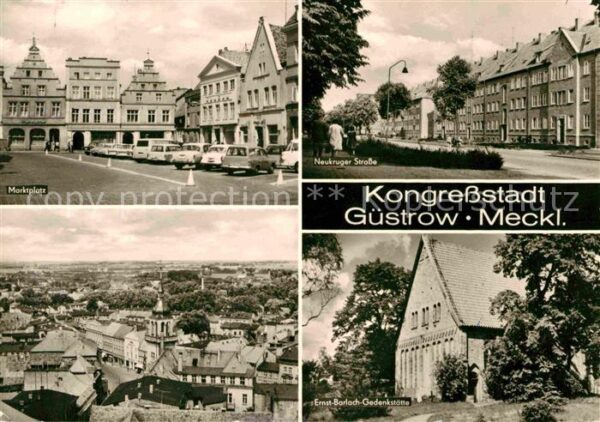 Guestrow Mecklenburg Vorpommern Marktplatz Neukruger Strasse Ernst Barl