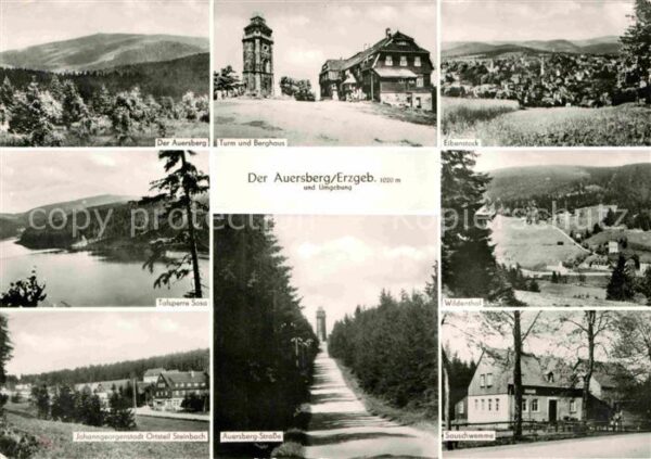 Auersberg Wildenthal Turm Berghaus Talsperre Sosa