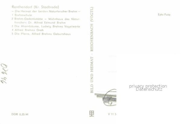 Renthendorf Brehmschule Brehm-Gedenkstätte Pfarrei – Bild 2