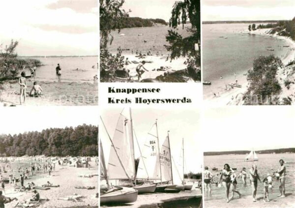 Knappensee Oberlausitz Segelboote Maukendorfer Strand Koblenze