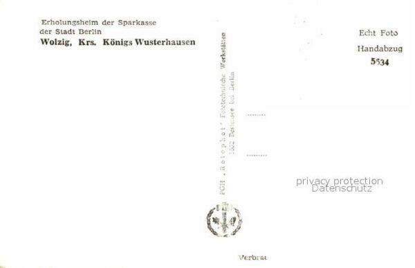 Wolzig Erholungsheim der Sparkasse der Stadt B – Bild 2