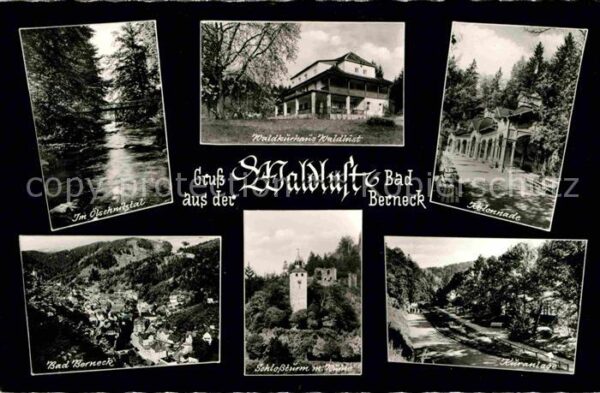 Bad Berneck Waldkurhaus Waldlust Kolonnade Schloßtu