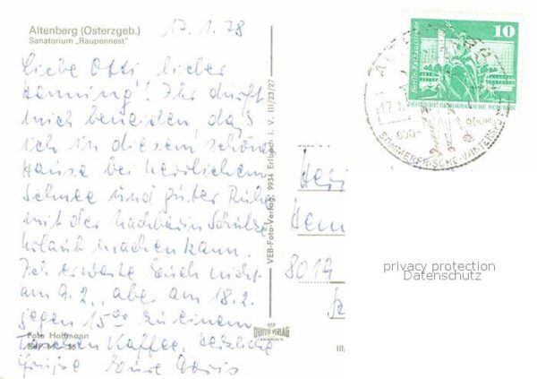 Altenberg Dippoldiswalde Sanatorium Raupennest – Bild 2
