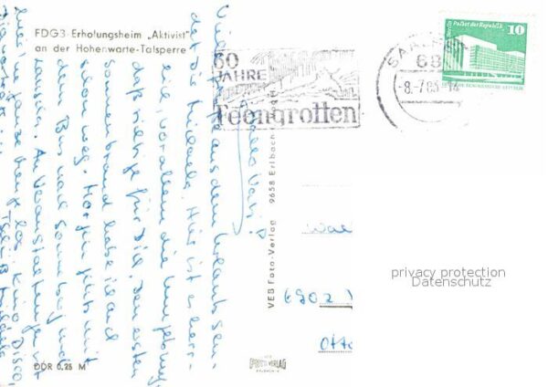 Hohenwarte Talsperre Erholungsheim Aktivist – Bild 2