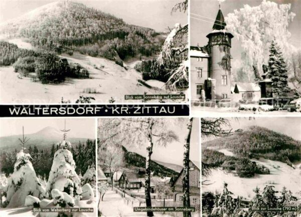 Waltersdorf Zittau Lausche Postatm Sonneberg Blick vom Web