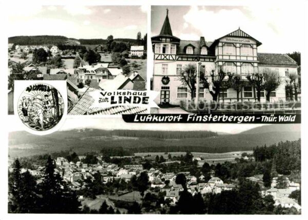 Finsterbergen Volkshaus zur Linde Fliegeraufnahme