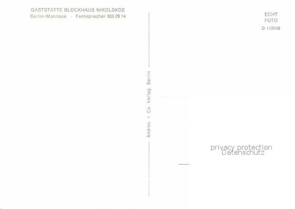 Wannsee Restaurant Blockhaus Nikolskoe – Bild 2