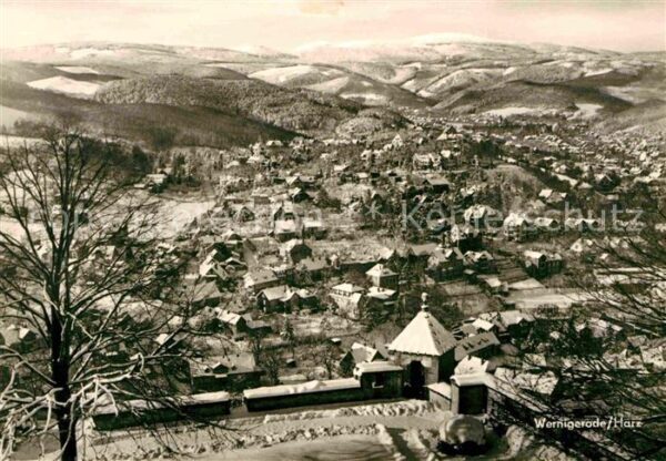 Wernigerode Harz Blick vom Schloß Feudalmuseum