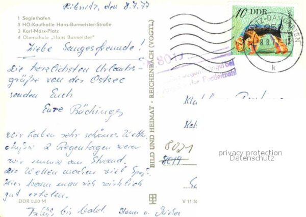 Ribnitz-Damgarten Ostseebad Seglerhafen Karl-Marx-Platz – Bild 2