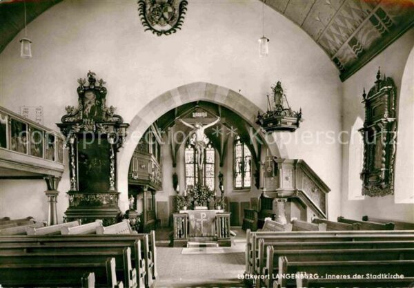 Langenburg Wuerttemberg Stadtkirche innen