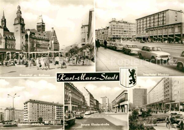 Karl-Marx-Stadt Interhotel Moskau Rosenhof Klosterstraß