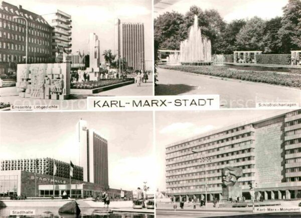 Karl-Marx-Stadt Karl-Marx-Monument Stadthalle Schloßtei