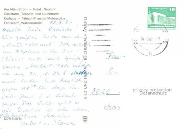 Warnemuende Ostseebad Hotel-Neptun am Alten Strom Teepott Leu – Bild 2