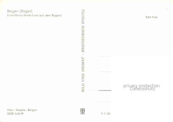 Bergen Ruegen Ernst Moritz Arndt Turm Rugard – Bild 2