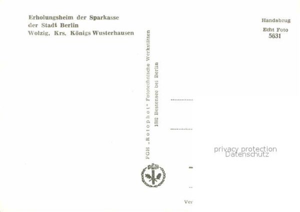 Wolzig Erholungsheim der Sparkasse der Stadt B – Bild 2