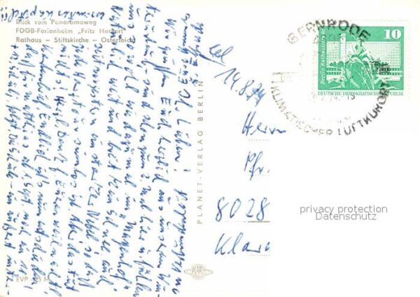 Gernrode Harz Ferienheim Fritz Heckert Rathaus Stifts – Bild 2