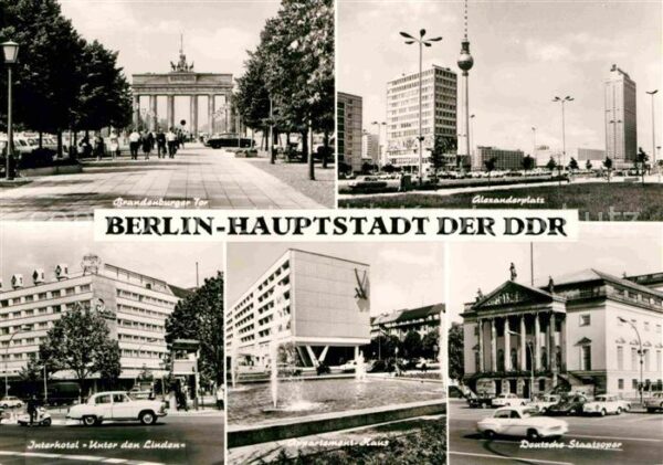 Berlin Brandenburger-Tor Alexanderplatz Interh