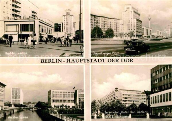 Berlin Strausberger-Platz Lindencorso Spree In