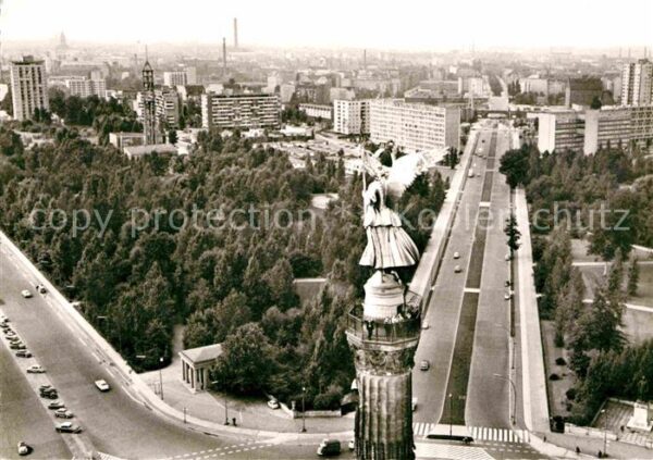 Berlin Siegessäule mit Hansaviertl Altonaer St