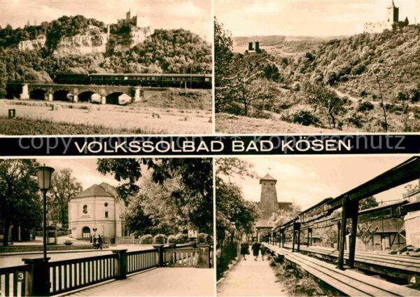 Bad Koesen Rudelsburg Burg-Saaleck Kunstgestänge z