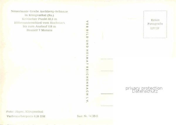 Klingenthal Vogtland Große Aschbergschanze – Bild 2