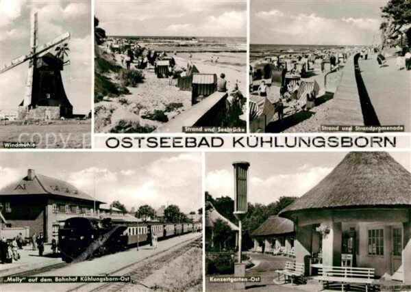 Kuehlungsborn Ostseebad Windmühle Strand Seebrücke Molly