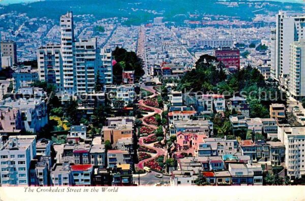 San Francisco California Fliegeraufnahme mit Lombard-Street