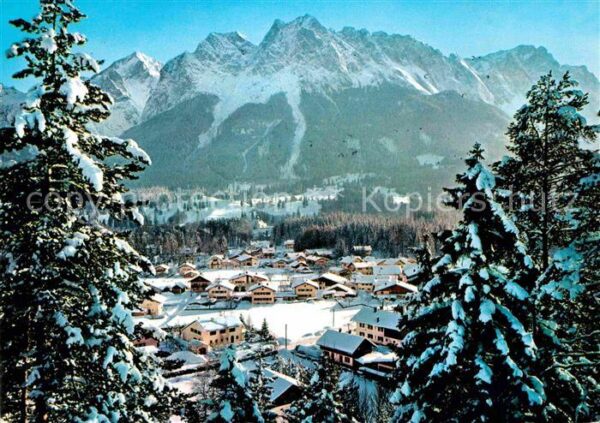 Grainau mit Alpspitze Waxenstein Riffelwand Zug