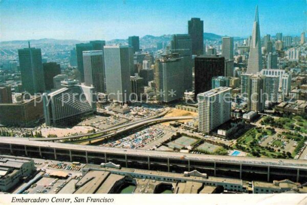 San Francisco California Fliegeraufnahme Embarcadero Center